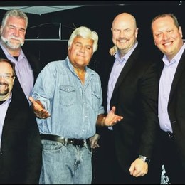 Three Men and a Tenor with Jay Leno backstage